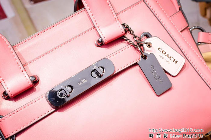 COACH蔻馳 代購正品 Coach新款 swagger27 專櫃新款 光面牛皮 手提斜挎包 F12111  Chz1343